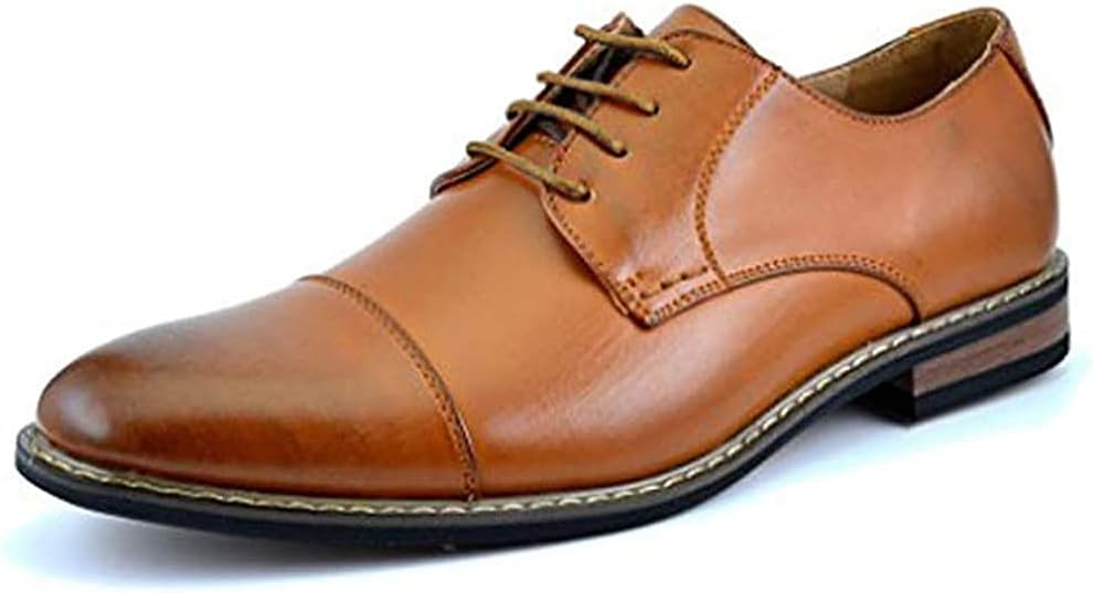 Men's Oxford Shoes with Breathable Lining and Latex Insole