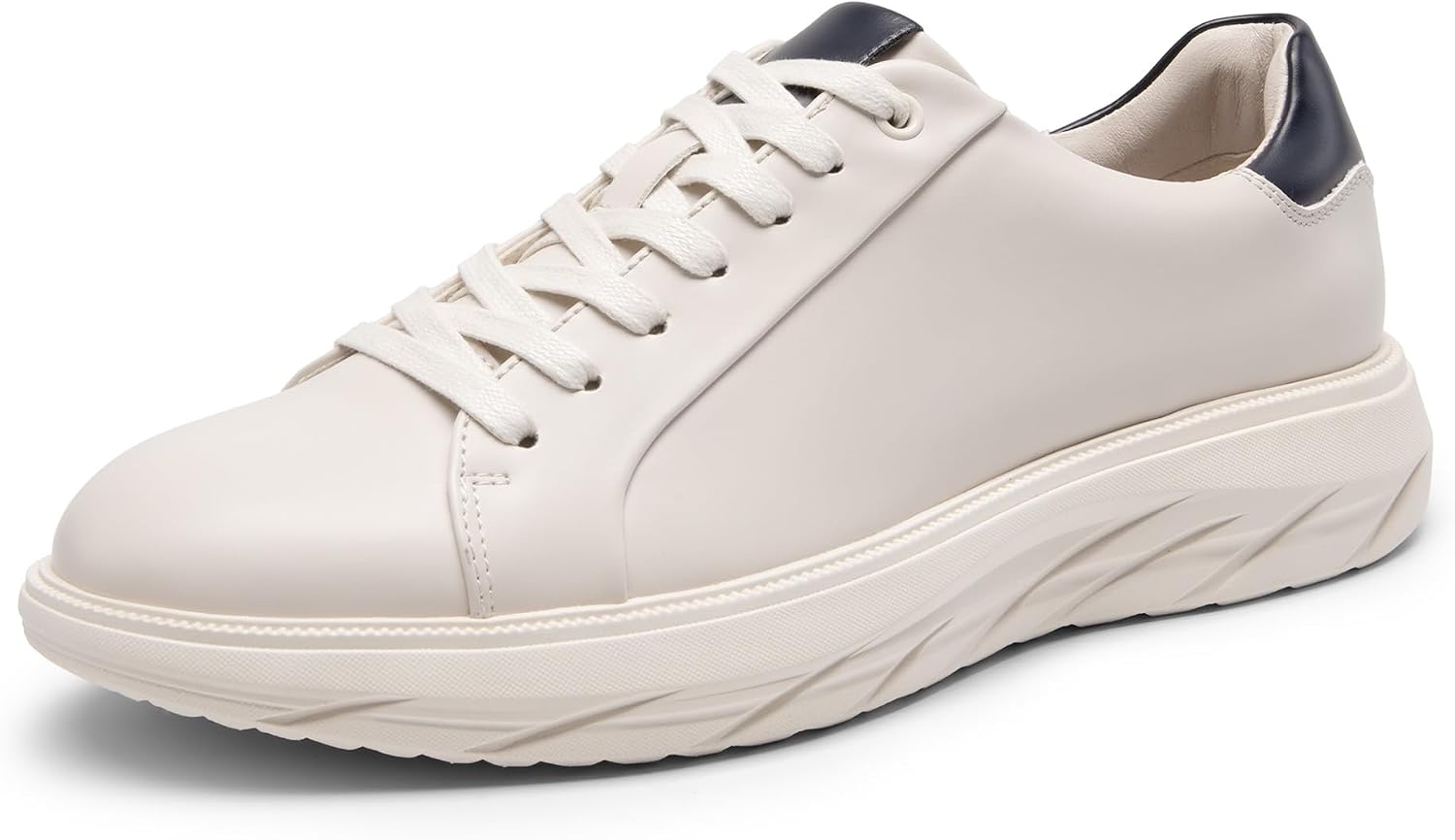 Men's Casual Sneakers with Vegan Leather Upper and Molded EVA Insole