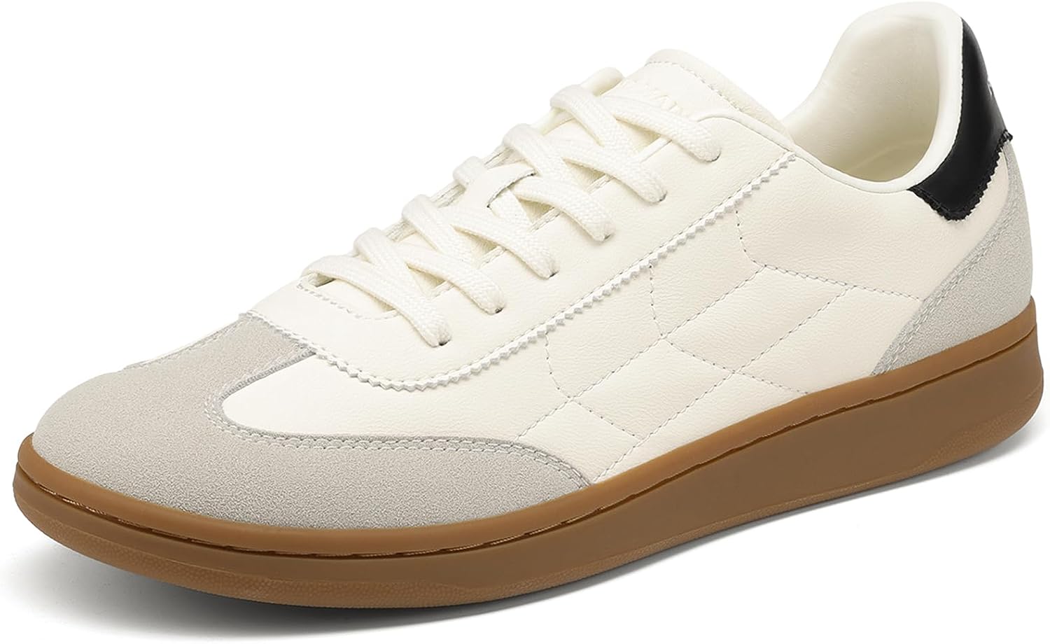 Men's Fashion Sneakers with Quilted Stitching and Removable Insole