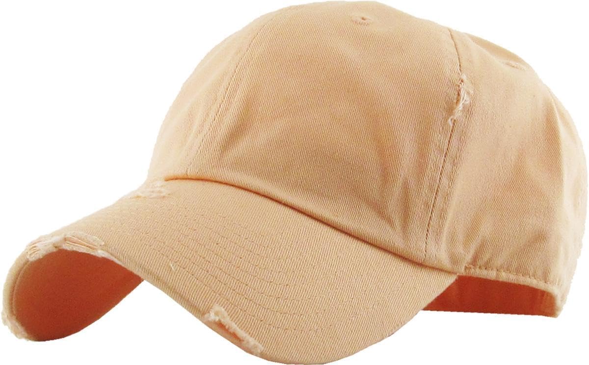 Vintage Washed Distressed Cotton Baseball Cap