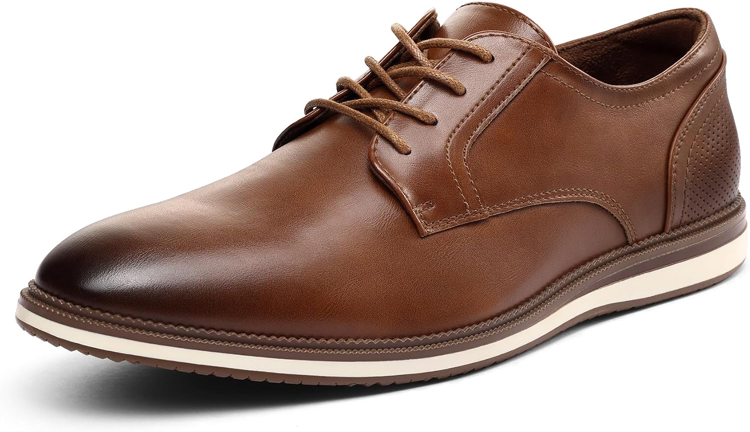 Men's Oxford Dress Shoes with Cushioned Insole and TPR Sole
