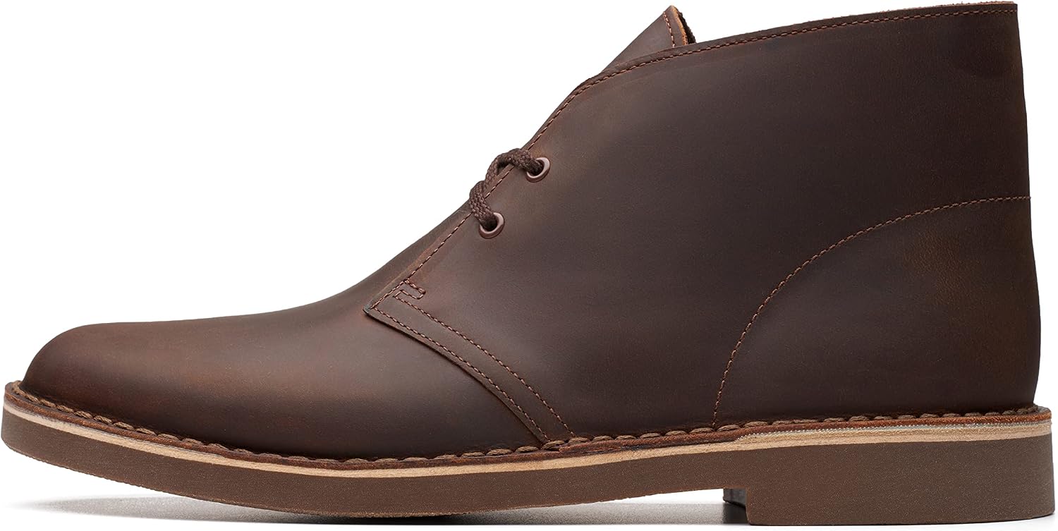 Men's Suede Boots with Leather Sockliner and Cushioned Insole