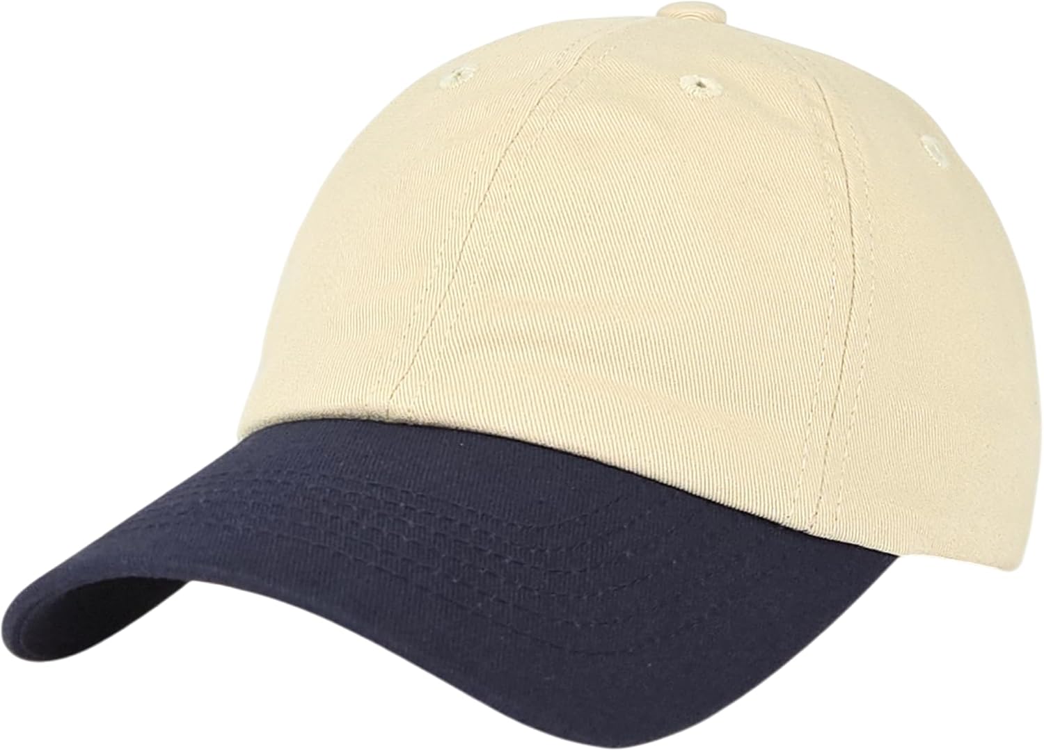 Two-Tone Low-Profile Baseball Cap
