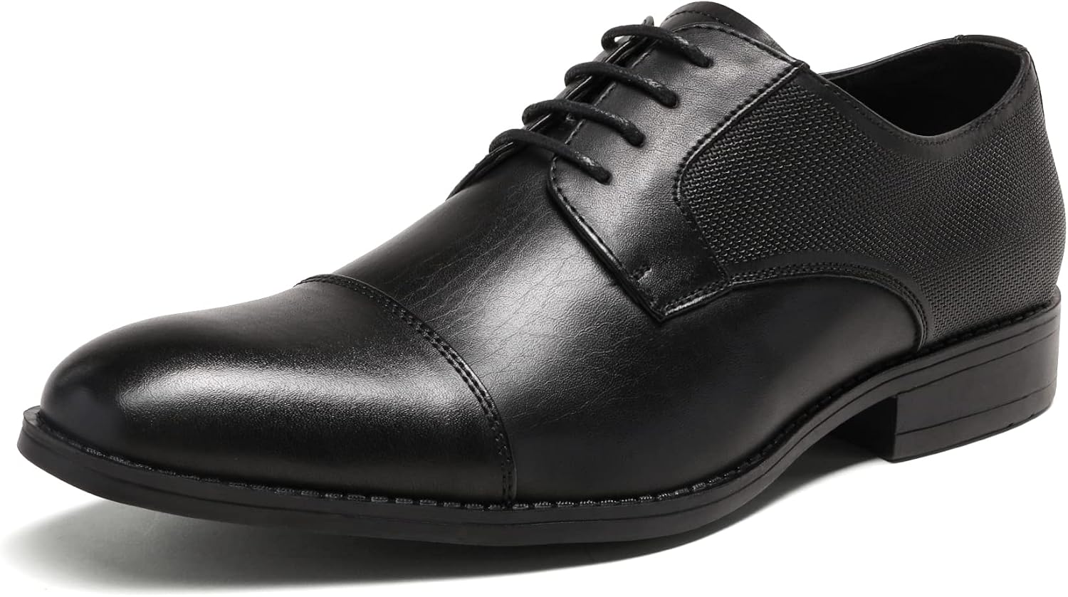 Men's Oxford Shoes with Vegan Leather Upper and Rubber Outsole