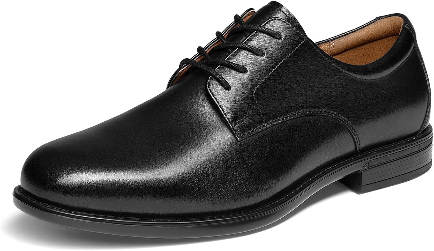 Men's Oxford Shoes with Supple Leather Upper and Contoured Insole