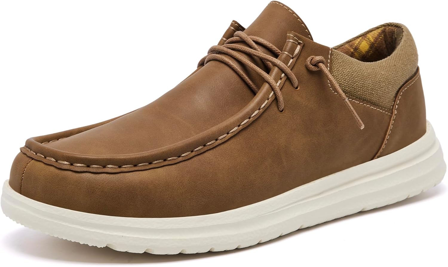 Men's Wide Loafers with Wide Toe Design and Removable Insole