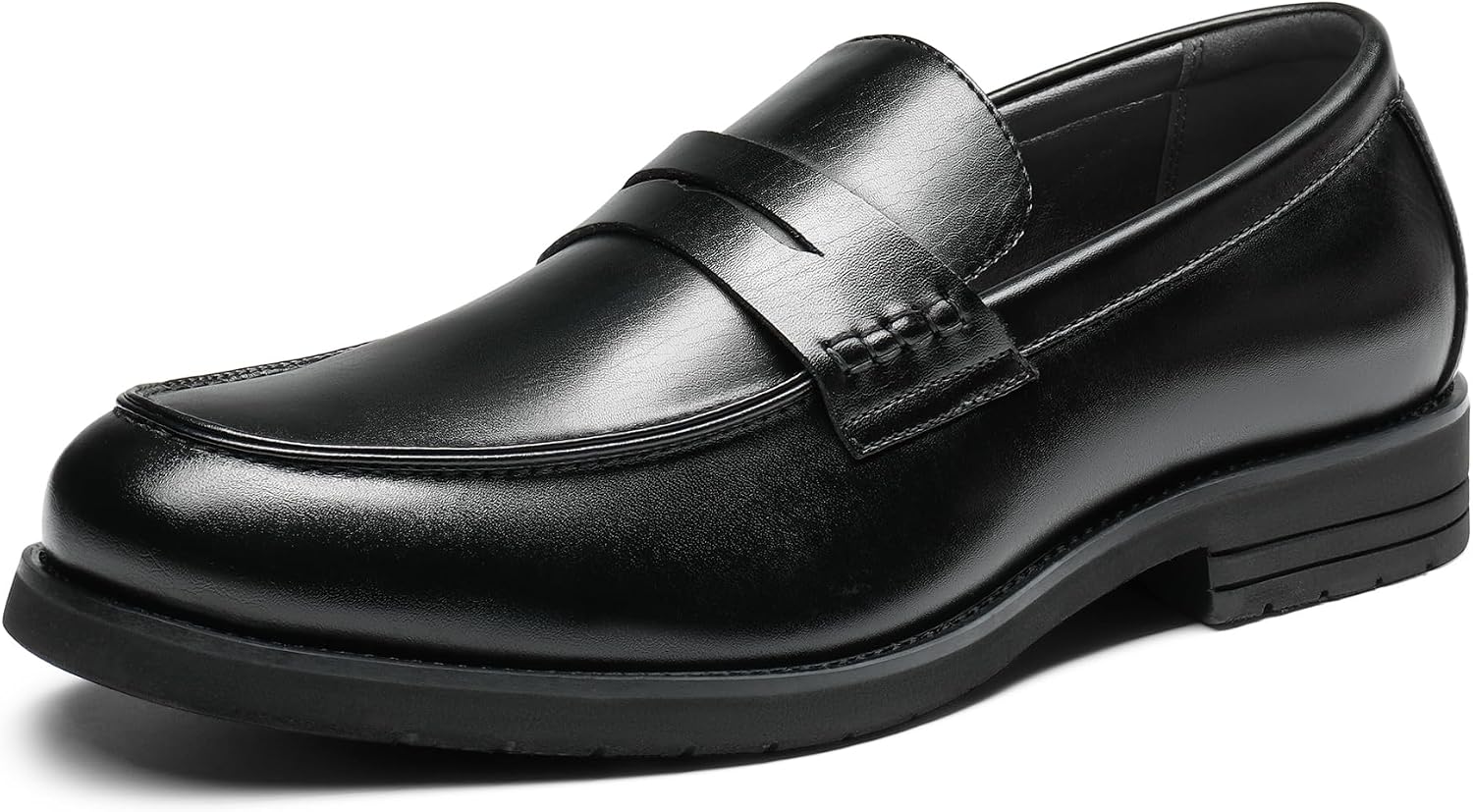 Men's Penny Loafers with Memory Foam Insole and Vegan Leather Upper
