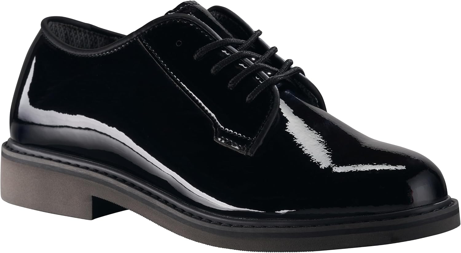 Men's Patent Dress Shoes with Memory Foam Insole and EVA Outsole