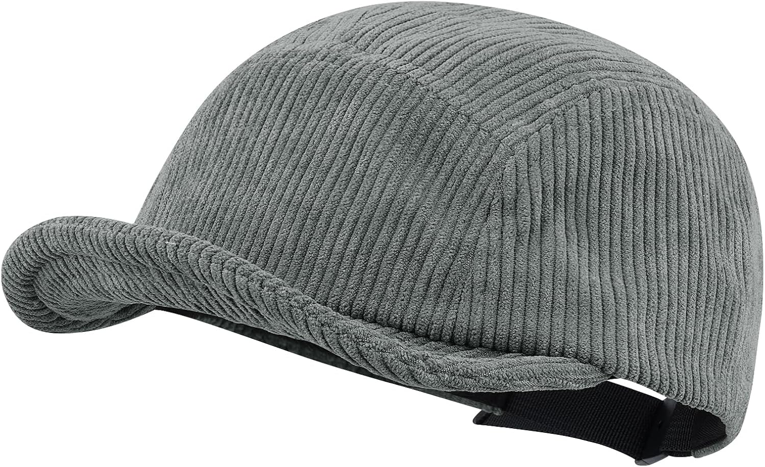 Low-Profile Five-Panel Corduroy Short-Brim Baseball Cap