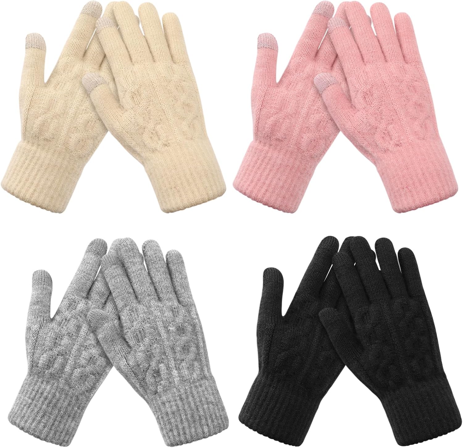 Womens Touchscreen Gloves with Conductive Fingertips