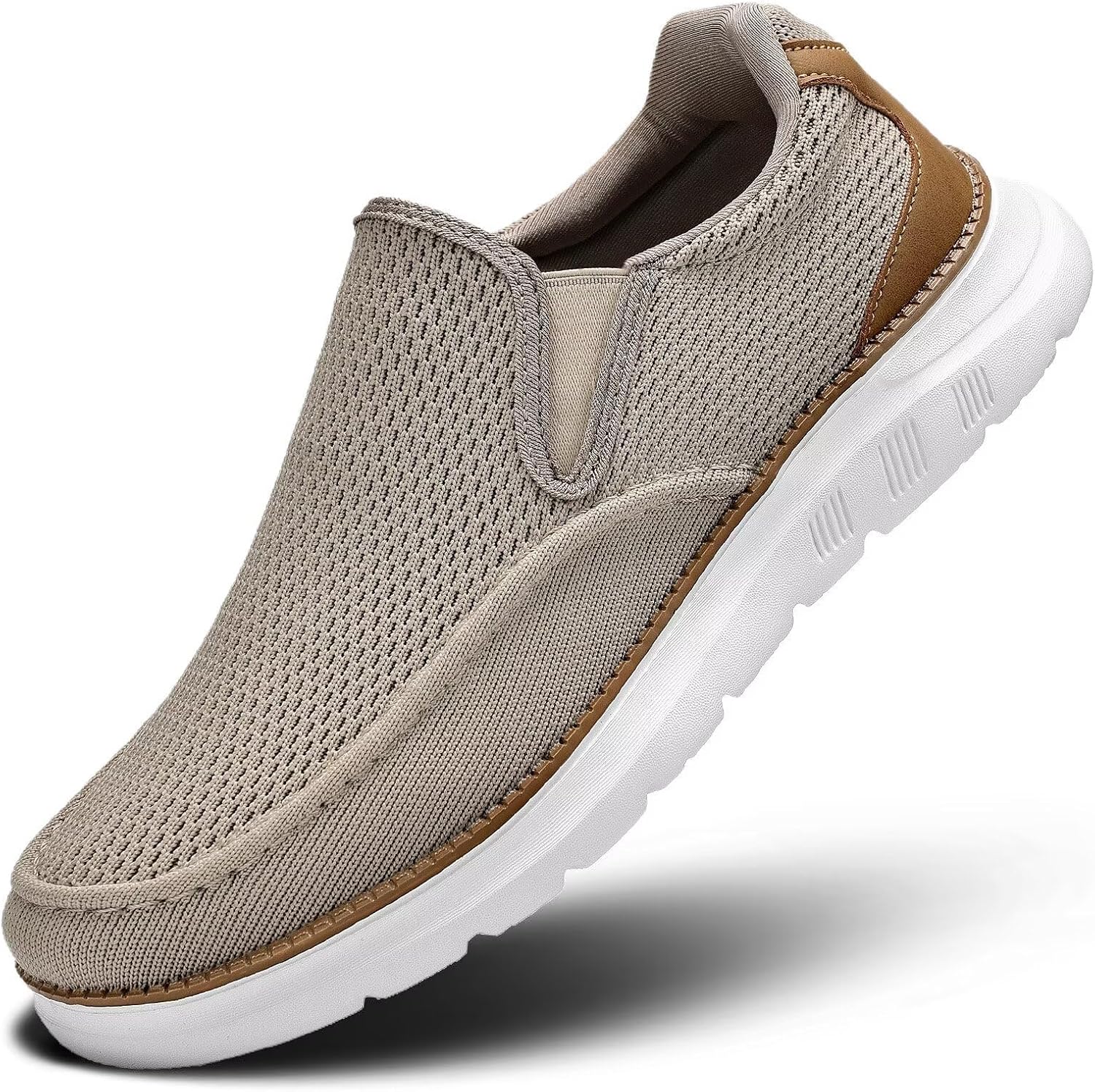Men's Casual Dress Boat Shoes with Slip On Design and Mesh Upper