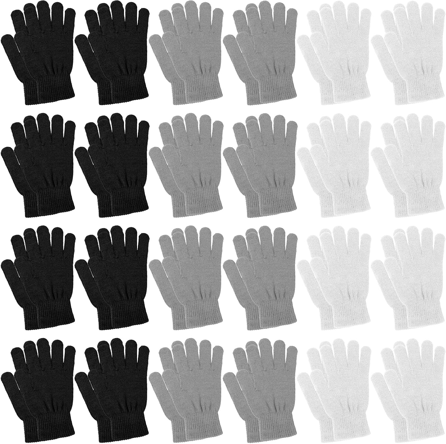 Stretchy Acrylic Cotton Knit Gloves