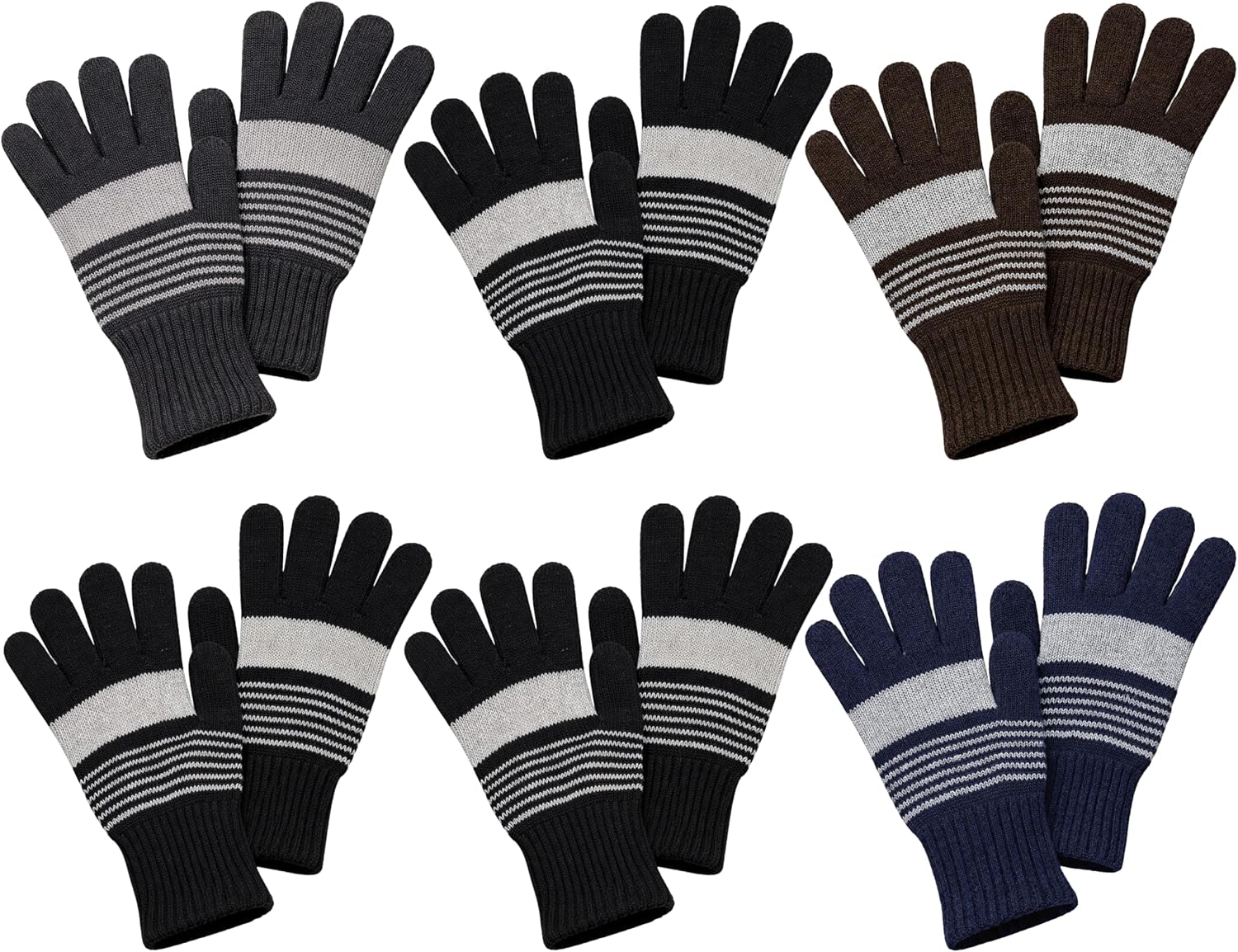Plush Acrylic Thermal Gloves
